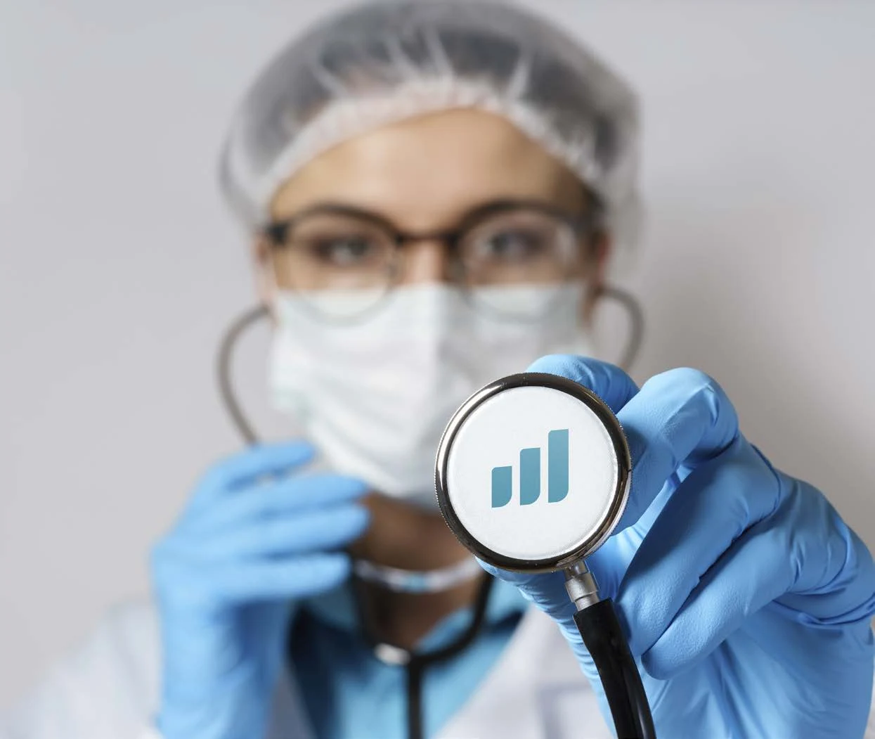 Profesionist medical cu stetoscop APSAP